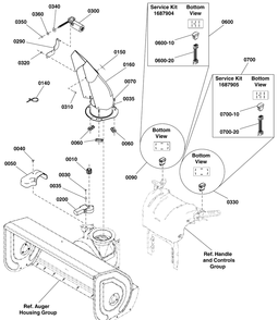 Part Location Diagram of 709955 Murray Switch, Deflector Control